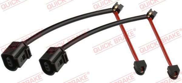 Styk ostrzegawczy, zużycie okładzin hamulcowych QUICK BRAKE WS 0480 A