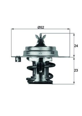 Termostat, płyn chłodzący MAHLE TX788DS