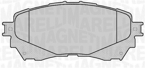 Zestaw klocków hamulcowych, hamulce tarczowe MAGNETI MARELLI 363916060677