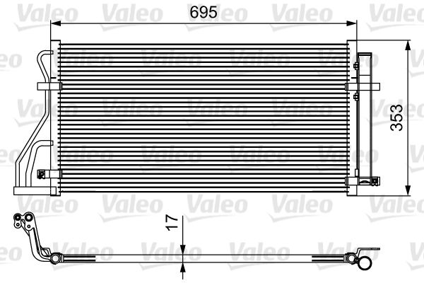 Skraplacz, klimatyzacja VALEO 814488