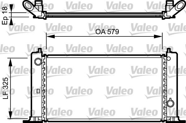 Chłodnica, układ chłodzenia silnika VALEO 734228