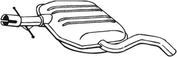 Tłumik środkowy BOSAL 233-689