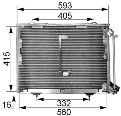 Skraplacz, klimatyzacja MAHLE AC168001S