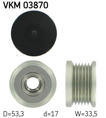 Alternator - sprzęgło jednokierunkowe SKF VKM 03870
