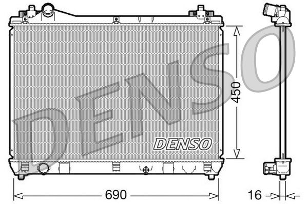 Chłodnica, układ chłodzenia silnika DENSO DRM47016