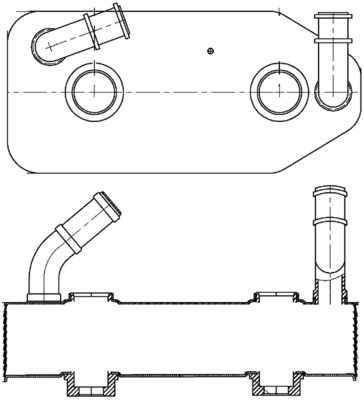 Chłodnica oleju, automatyczna przekładnia MAHLE CLC178000S