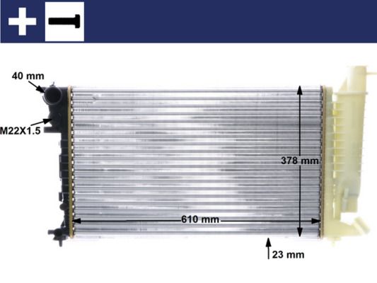 Chłodnica, układ chłodzenia silnika MAHLE cr 487 000s