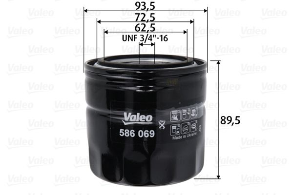 Filtr oleju VALEO 586069