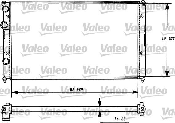 Chłodnica, układ chłodzenia silnika VALEO 731268