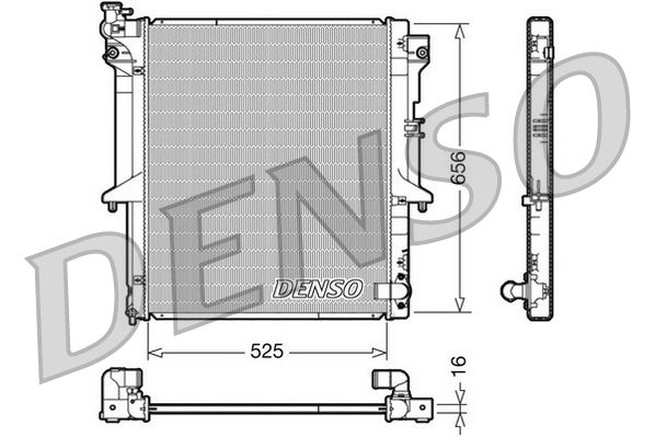 Chłodnica, układ chłodzenia silnika DENSO DRM45017