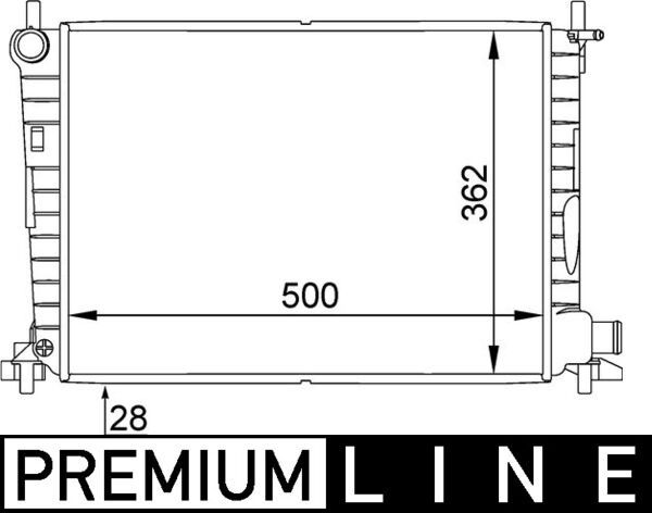 Chłodnica, układ chłodzenia silnika MAHLE CR381000P