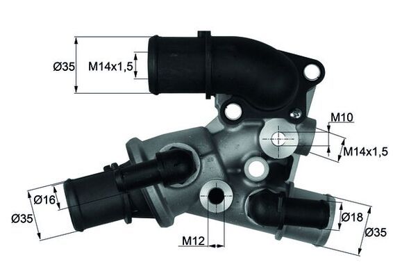 Termostat, płyn chłodzący MAHLE TI11180D