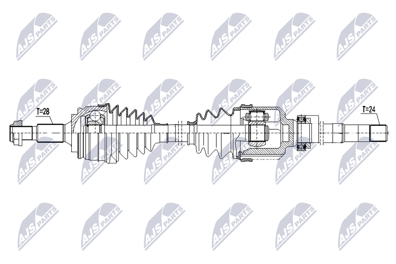 Wał napędowy NTY NPW-CT-147