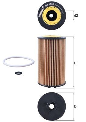 Filtr oleju KNECHT OX 1058D