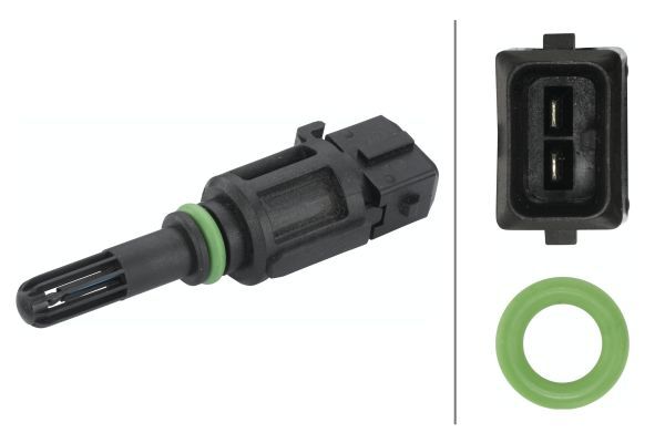 Czujnik, temperatura powietrza dolotowego HELLA 6pt 009 109-131