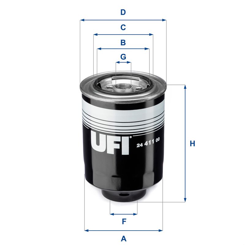 Filtr paliwa UFI 24.411.00