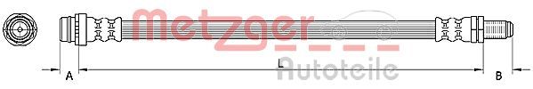 Przewód hamulcowy elastyczny METZGER 4110796
