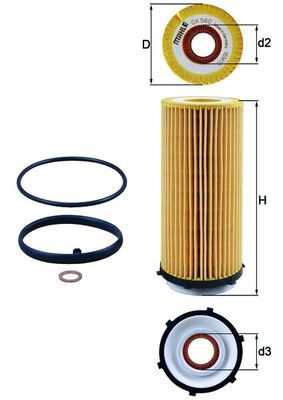 Filtr oleju KNECHT OX 560D