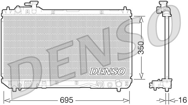 Chłodnica, układ chłodzenia silnika DENSO DRM50061