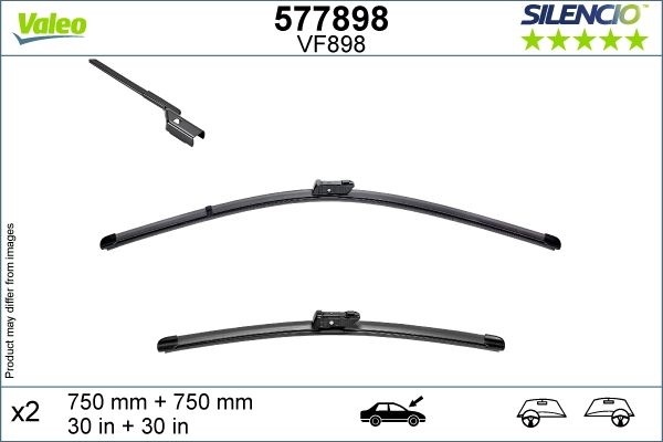 Pióro wycieraczki VALEO 577898