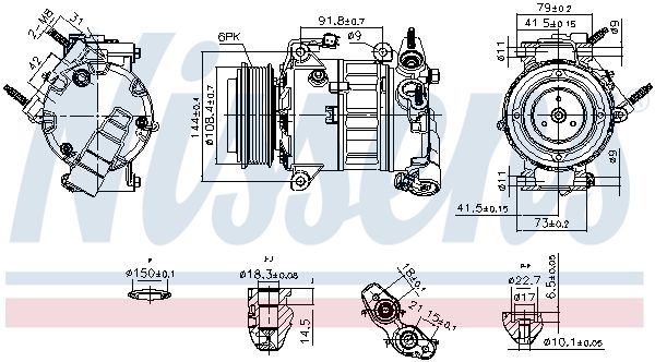 Sprężarka, klimatyzacja NISSENS 890589