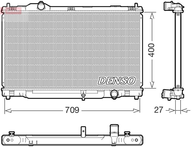 Chłodnica, układ chłodzenia silnika DENSO DRM51018