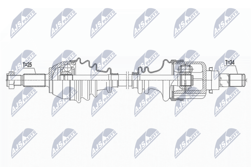 Wał napędowy NTY NPW-FR-103