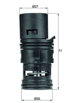 Termostat, chłodzenie oleju MAHLE TO775