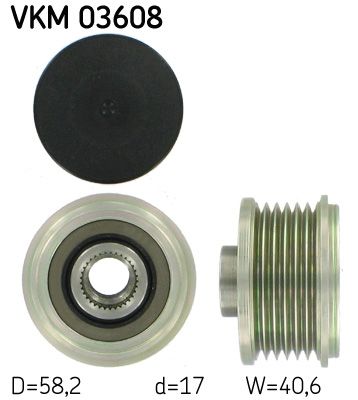 Alternator - sprzęgło jednokierunkowe SKF VKM03608