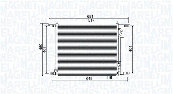 Skraplacz, klimatyzacja MAGNETI MARELLI 350203966000