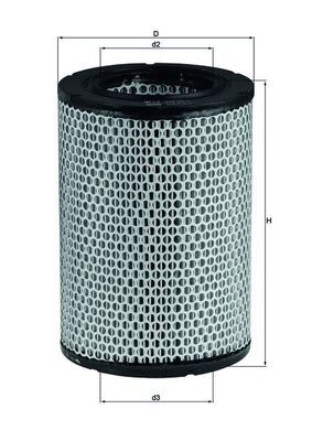 Filtr powietrza MAHLE LX228