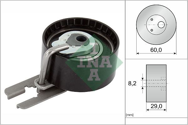 Rolka napinacza, pasek rozrządu INA 531 0555 10