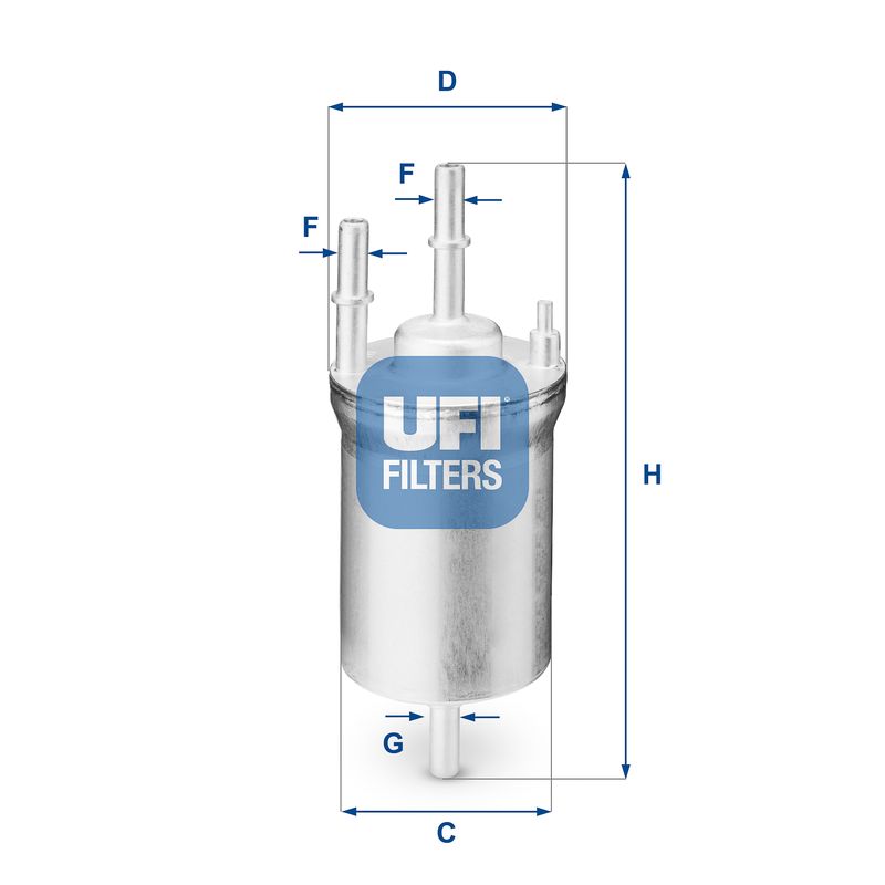 Filtr paliwa UFI 31.833.00