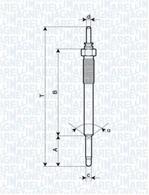 Świeca żarowa MAGNETI MARELLI 062900074304