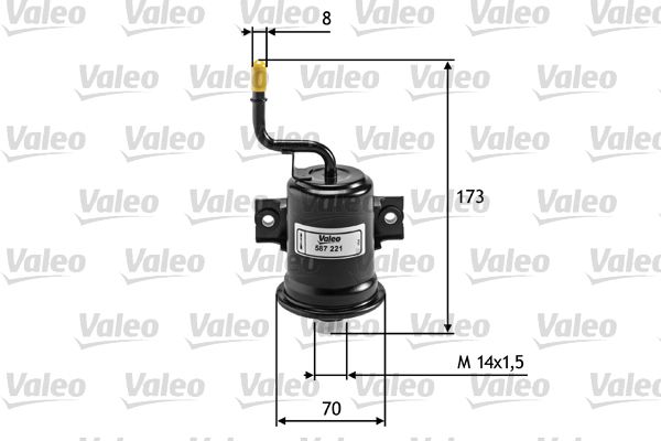 Filtr paliwa VALEO 587221