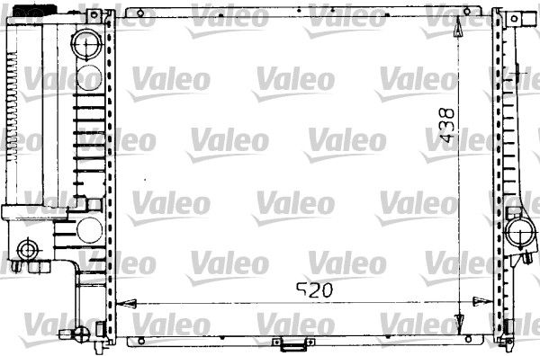 Chłodnica, układ chłodzenia silnika VALEO 819412