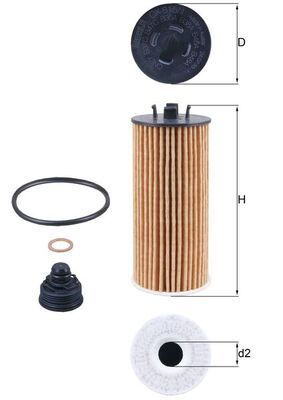 Filtr oleju MAHLE OX815/1D