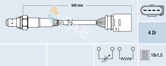 Sonda lambda FAE 77197