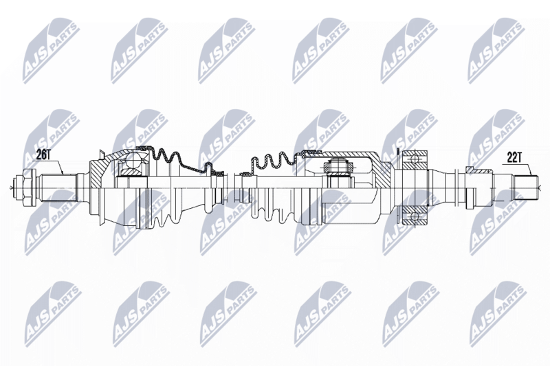 Wał napędowy NTY NPW-BM-121