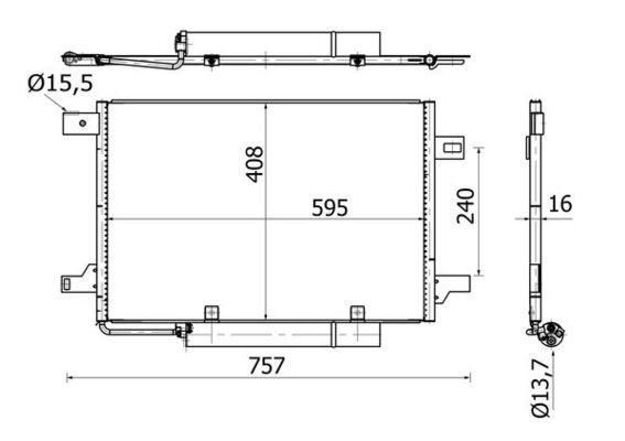 Skraplacz, klimatyzacja MAHLE AC369000S
