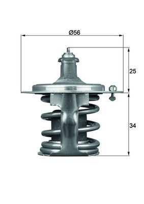 Termostat, płyn chłodzący MAHLE TX7978D
