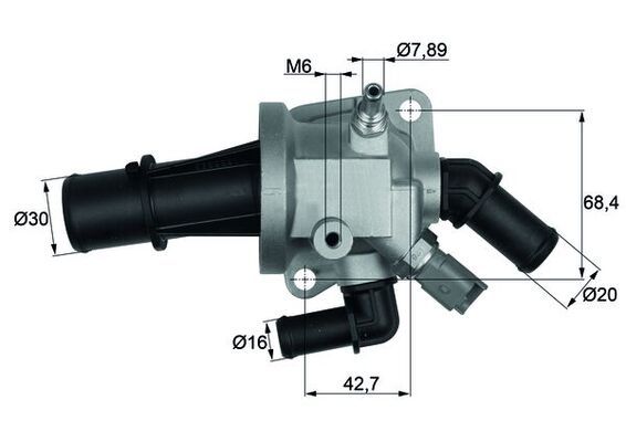 Termostat, płyn chłodzący MAHLE TI16488