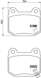 Zestaw klocków hamulcowych, hamulce tarczowe BREMBO P 56 048