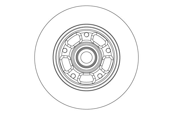 Tarcza hamulcowa TRW DF6549BS