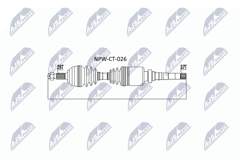 Wał napędowy NTY NPW-CT-026