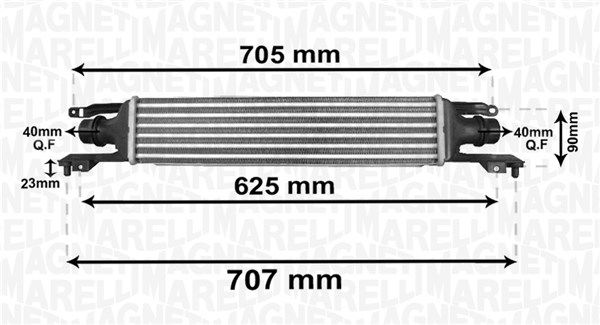 Chłodnica powietrza doładowującego MAGNETI MARELLI 351319204120