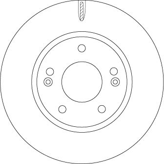 Tarcza hamulcowa TRW DF6936