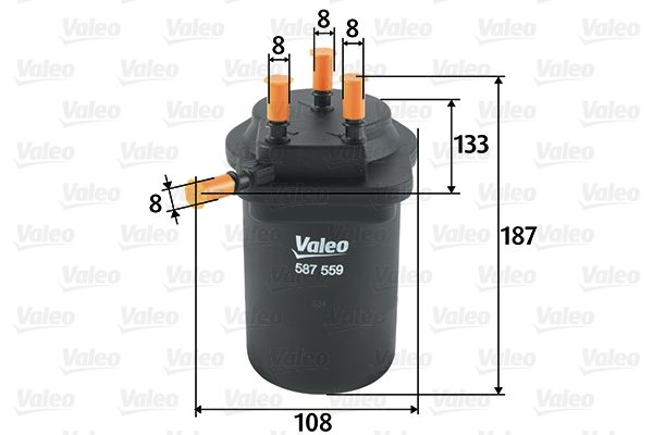 Filtr paliwa VALEO 587559