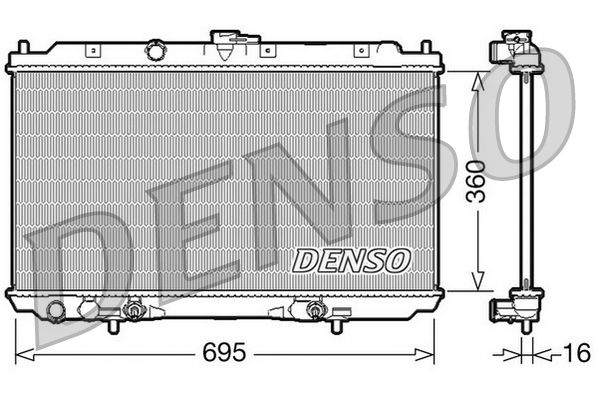 Chłodnica, układ chłodzenia silnika DENSO DRM46024