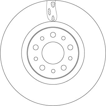 Tarcza hamulcowa TRW DF6933